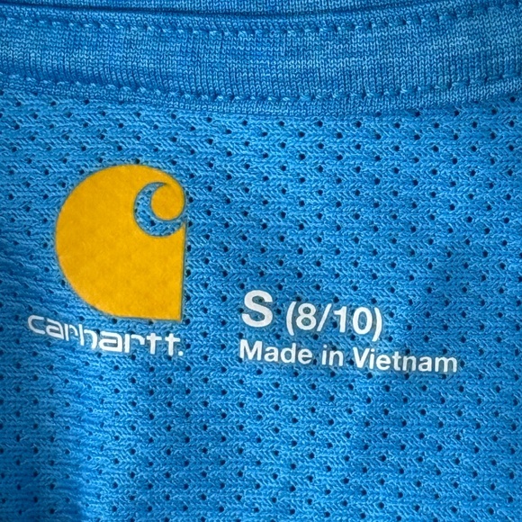Carhartt Force Boys Blue Athletic Short Sleeve T-Shirt Size Small 8/10 - Picture 4 of 5